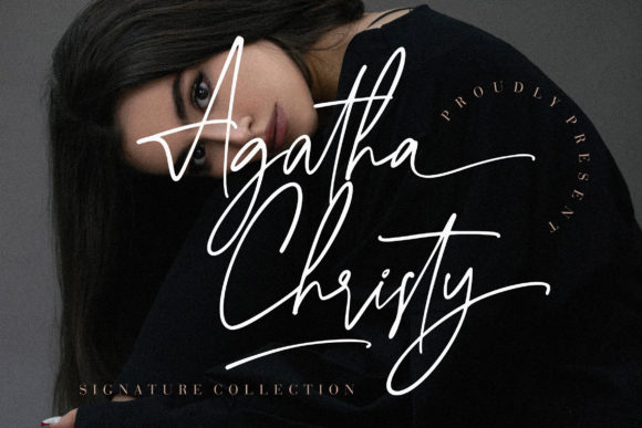 Agatha Christy: A Romantic Script Typeface for Editors