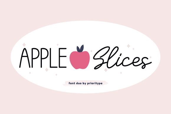 Apple Slices: A Sweet Script Font for Editorial Design
