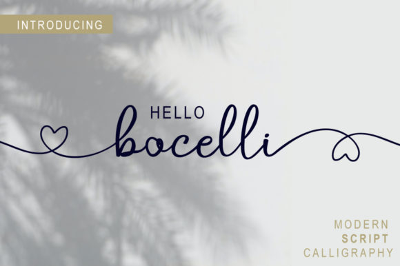 Bocelli: A Delicate Script Font for Modern Web Design