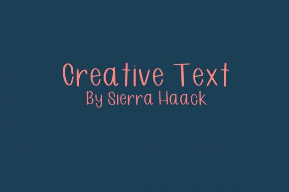 Creative Text: A Playful Handwritten Font for Branding