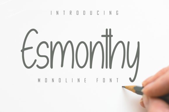 Esmonthy: A Delicate Handwritten Font for Web Design