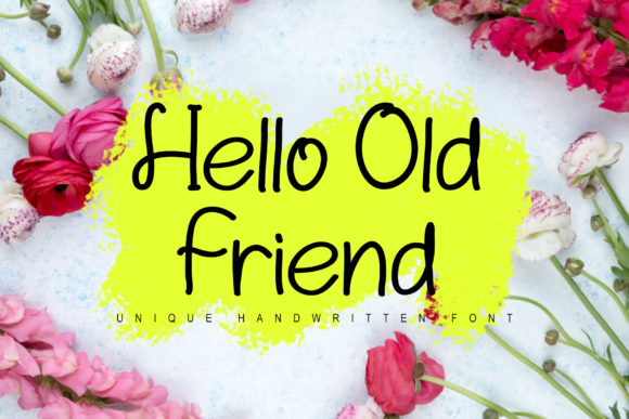 Hello Old Friend: A Script Font for Editorial Design
