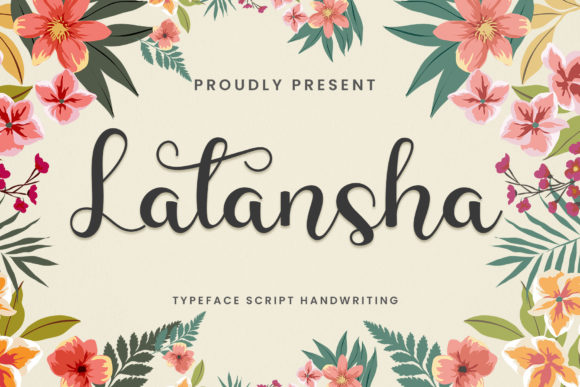 Latansha: A Romantic Script Typeface for Web Design