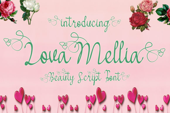 Lova Mellia: A Modern Script Font for Web Design