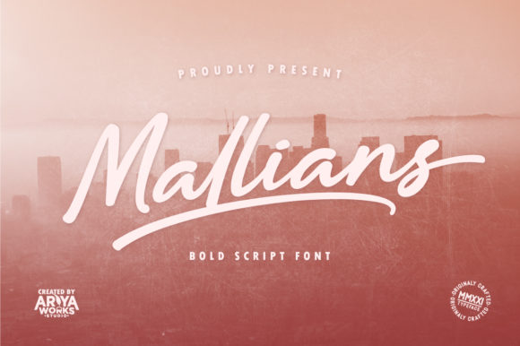 Mallians: A Romantic Script Font for Editorial Design