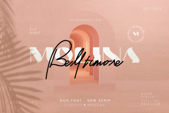 Molina: The Elegant Duo Font for Makers