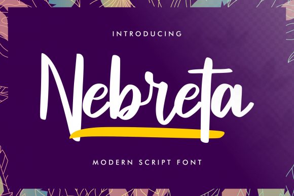 Nebreta: A Bold Handwritten Font for Editorial Design