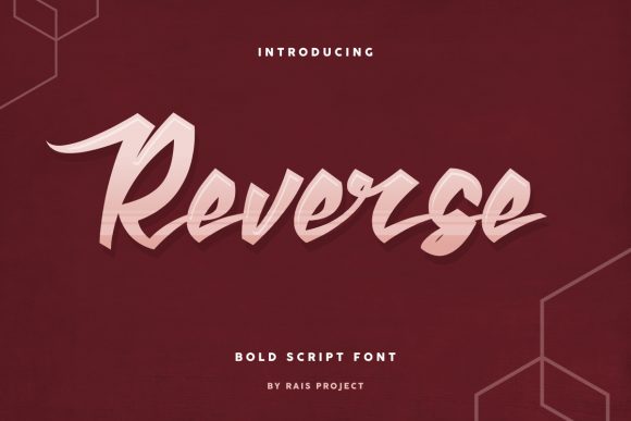 Reverse: A Bold Handwritten Font for Editorial Design