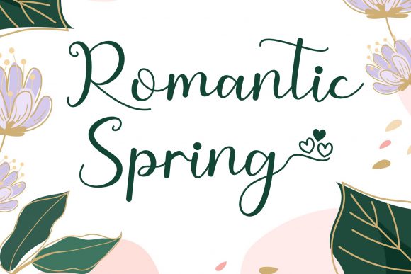 Romantic Spring: A Premium Handwritten Font for Editors