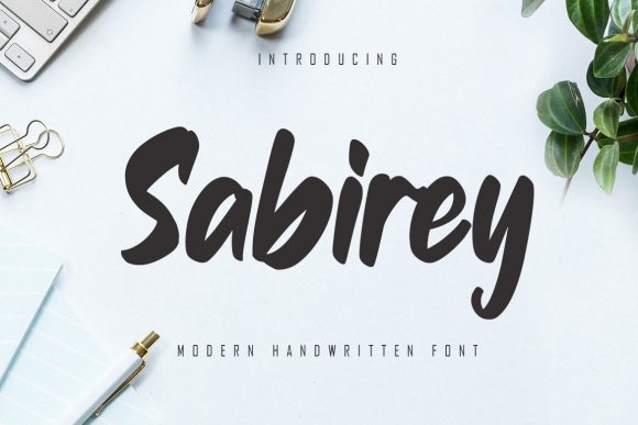 Sabirey: A Modern Handwritten Font for Your Brand
