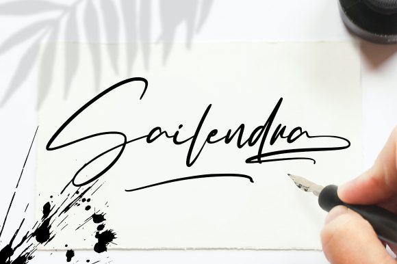 Sailendra: A Handwritten Font for Modern Branding