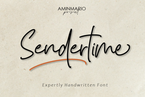 Sendertime: A Premium Handwritten Font for Editorial Design