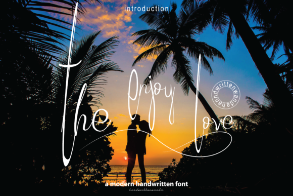 The Enjoy Love: A Handwritten Font for Engaging Brand Content