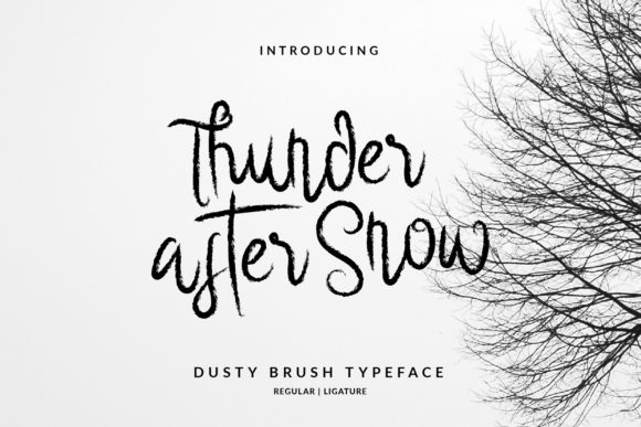 Thunder After Snow: A Quirky Handwritten Font for Campaigns