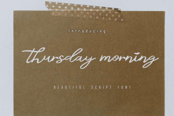 Thursday Morning: A Handwritten Font for Authentic Branding