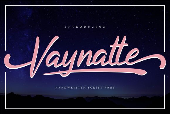 Vaynatte: A Sweet Handwritten Font for Web Design